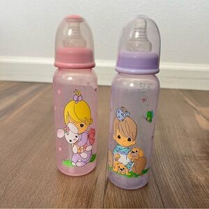 Vintage Y2K 2000 Precious Moments Pink & Purple 8oz Bottle Set